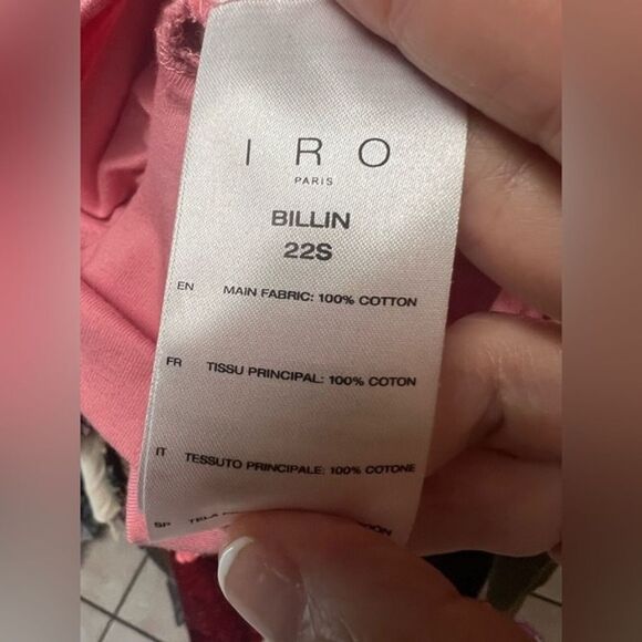 IRO Billin One Shoulder Top Pink women’s Size small Brand New! Msrp $195 - Picture 3 of 12